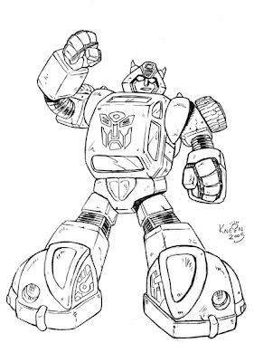 Bumble bee coloring pages - Transformers