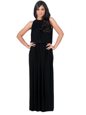 How to style a black maxi dress