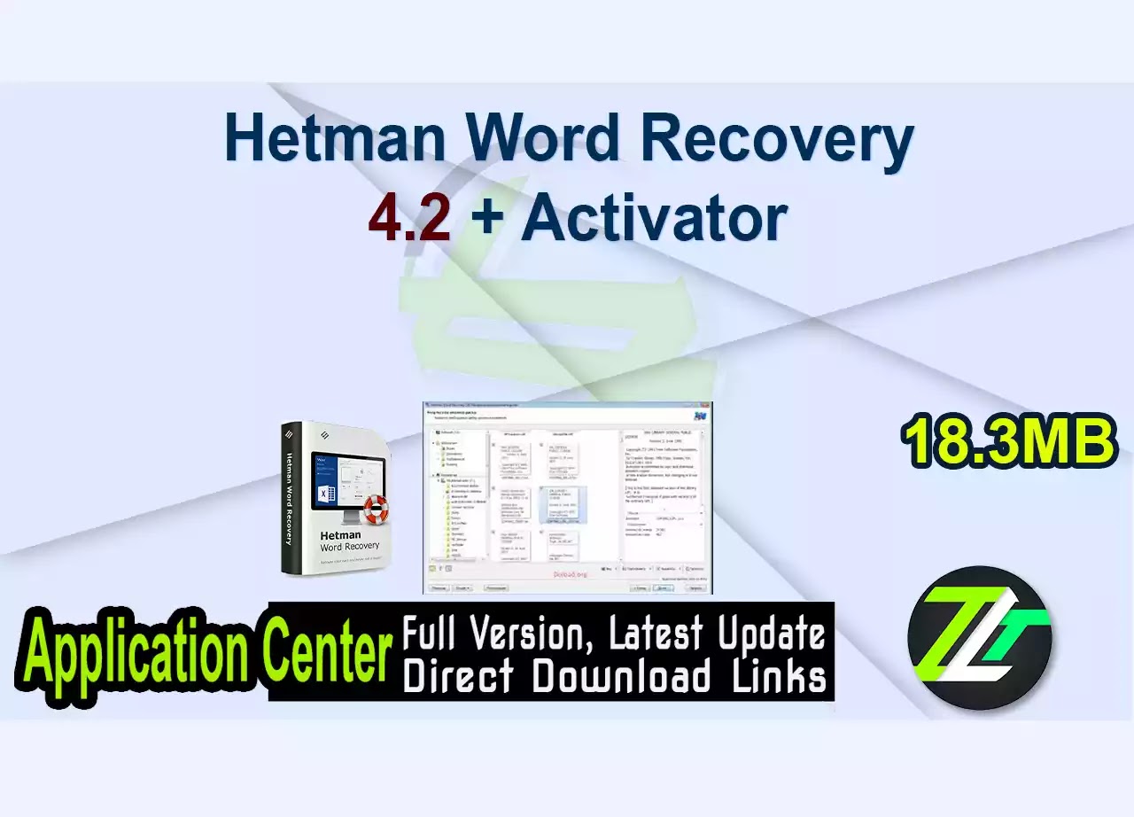 Hetman Word Recovery 4.2 + Activator
