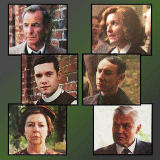 Photos of six actors from the show Grantchester.