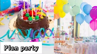 How to plan party