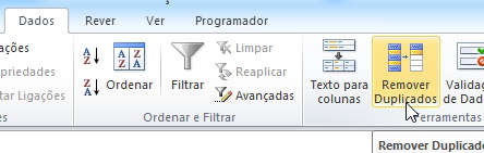 remover duplicados no Excel