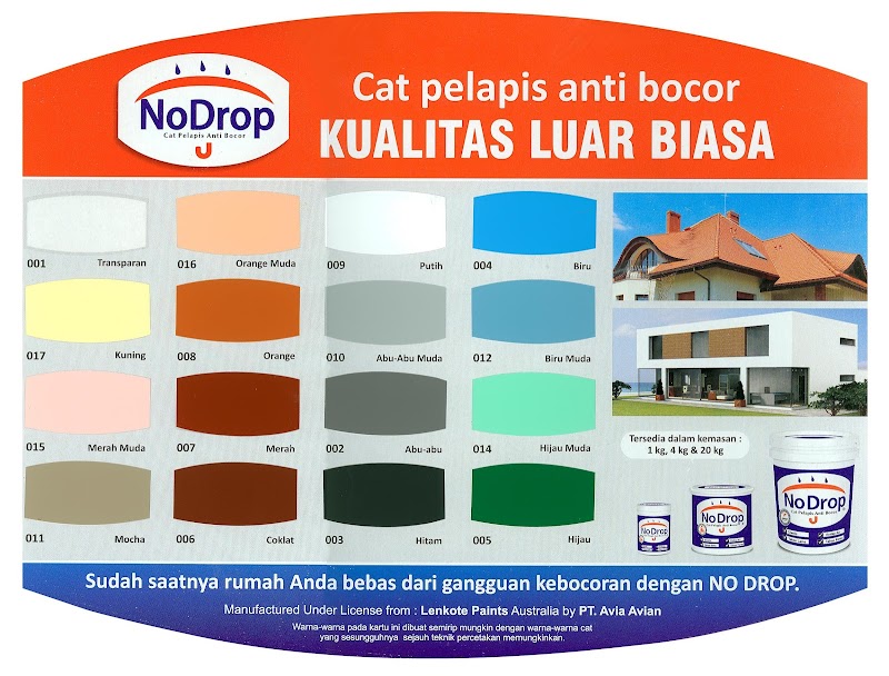 Aksesoris Cat No Drop Warna Coklat Susu, Warna Cat