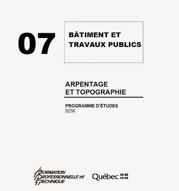 BATIMENT ET TRAVAUX PUBLICS ARPENTAGE ET TOPOGRAPHIE | ebook