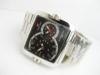 Jam Tangan Grosir | Murah | Pria | Rantai | Dual Time | Online | Swiss Army