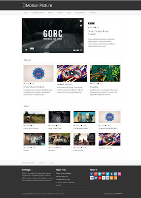 Motion Picture multimedia theme for Playing videos