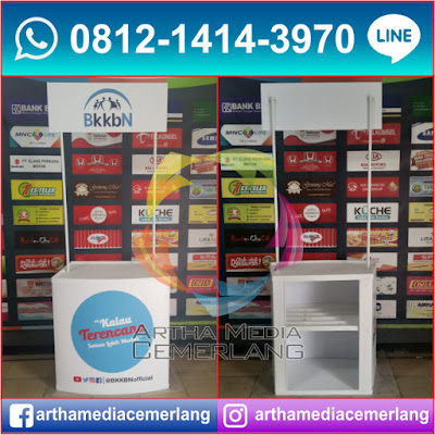 Meja Display Pameran, Meja Display Makanan, Meja Display Portable, Meja Display Produk, Meja Display Toko, Meja Display Bongkar Pasang.