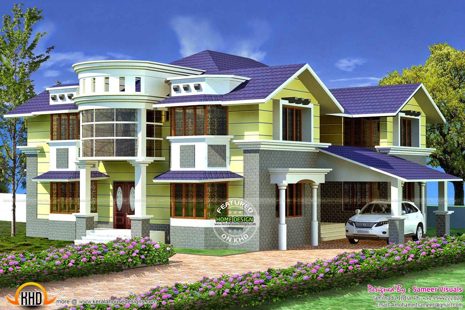 3710 sq ft Tamilnadu  house  Kerala home  design and floor 