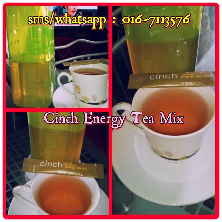 CINCH ENERGY TEA MIX, MINUMAN PENGGANTI TEH