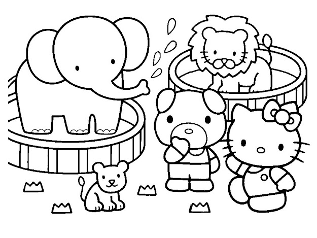 Printable Hello Kitty Coloring Pages For Kids Page Adult