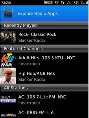 Radi App for BlackBerry