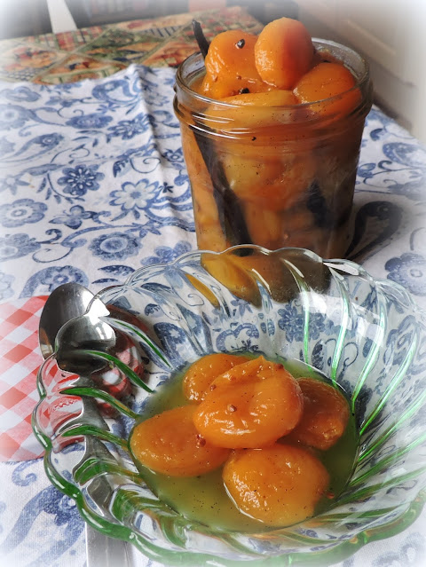 Dried Apricots in Cardamom Syrup