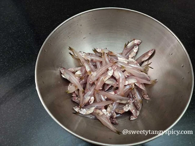 Fresh Uncleaned Anchovies - Preparing for Flavorful Kozhuva Varuthathu