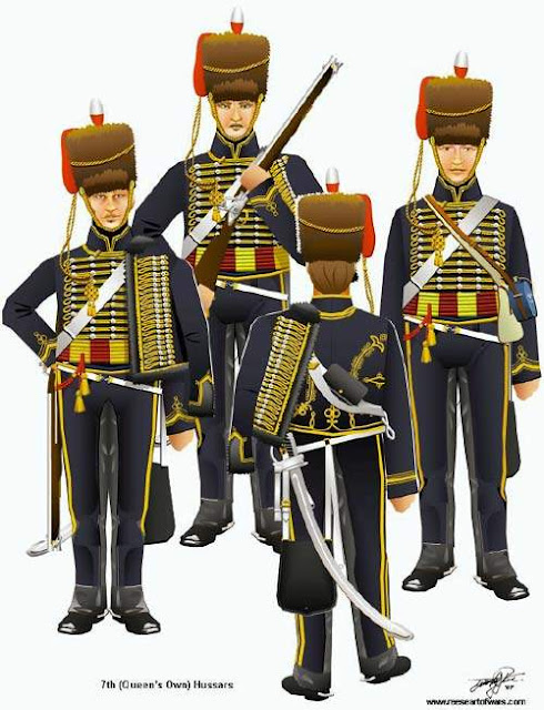 Seragam dan atribut tentara Inggris saat perang Waterloo