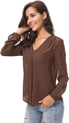 Brown Women's Blouses