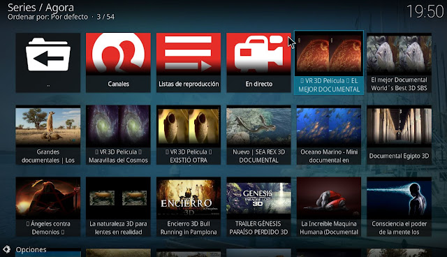kodi 3d documentales