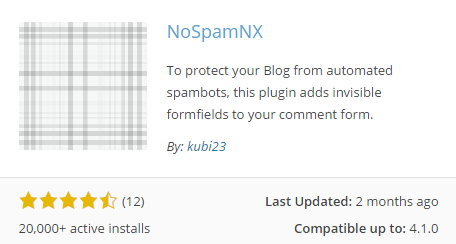 NoSpamNX plugin