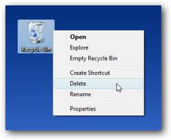 How to Remove recycle bin from your desktop