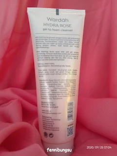 manfaat Wardah Hydra Rose Gel to Foam Cleanser, harga Wardah Hydra Rose Gel to Foam Cleanser, kandungan Wardah Hydra Rose Gel to Foam Cleanser, ingredients Wardah Hydra Rose Gel to Foam Cleanser, Wardah Hydra Rose Gel to Foam Cleanser ingredients, bahan-bahan Wardah Hydra Rose Gel to Foam Cleanser, review Wardah Hydra Rose Gel to Foam Cleanser, Wardah Hydra Rose Gel to Foam Cleanser cocok untuk kulit apa, efek Wardah Hydra Rose Gel to Foam Cleanser,