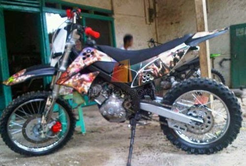 Gambar Modifikasi  Motor Yamaha Jupiter Mx Jadi Trail  