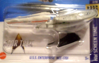 Close up of Hot Wheels U.S.S. Enterprise NCC-1701