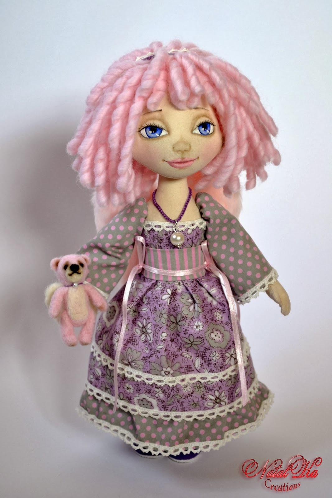 Авторская текстильная кукла от NatalKa Creations. Handgemachte Stoffpuppe von NatalKa Creations. Cloth art doll handmade by NatalKa Creations