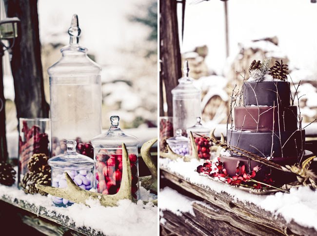 I m really fond of these Winter Wedding Shot in Red and Purple