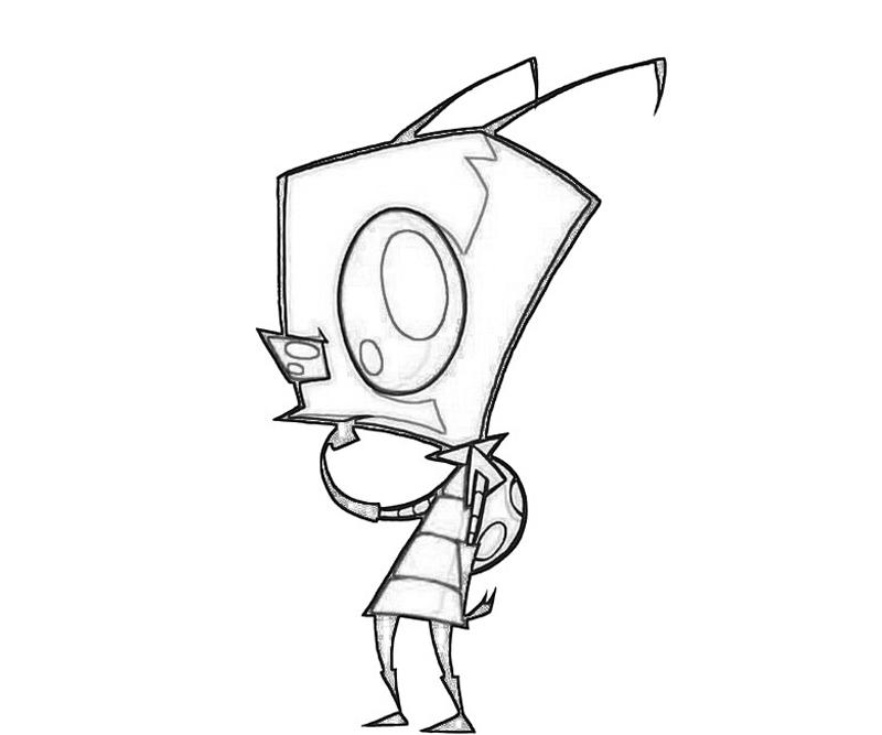 invader-zim-sad-coloring-pages