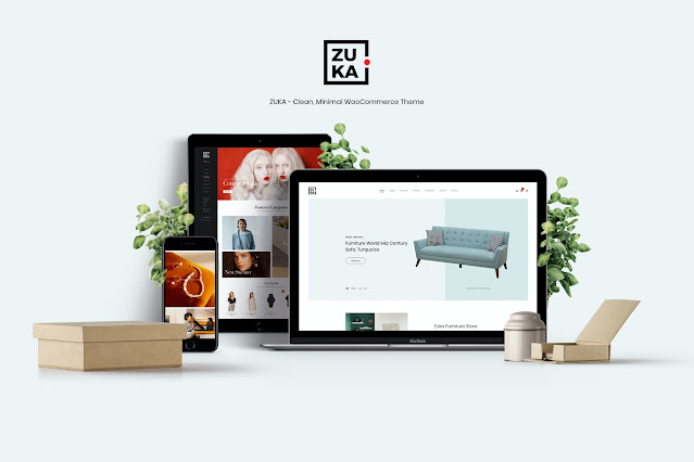 Download Gratis Zuka - Clean, Minimal WooCommerce Theme