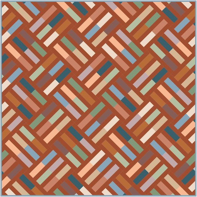 Wayward quilt in Suzy Quilts Signature Pure Solids for Art Gallery Fabrics