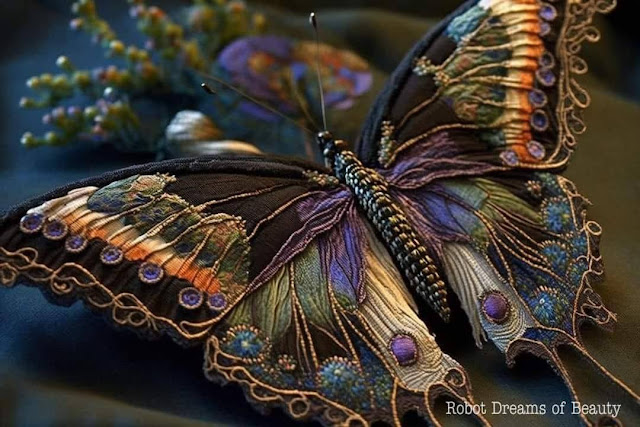 haftowane motyle