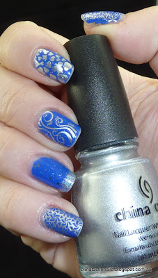 Ulta3 Blue Marlin with China Glaze Millennium stamping