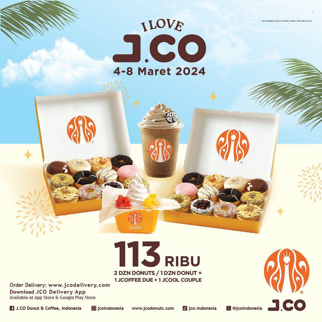 Promo JCO Terbaru Harga Spesial JCO Donuts Periode 4 - 8 Maret 2024