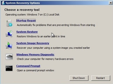 Repair Windows 7