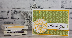 Delightful Daisy Thank You Card made with Stampin' Up! UK Supplies which you can buy here