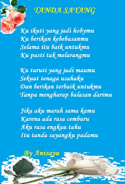 PUISI CINTA BY ANISAYU Kata2  Bijak Puisi Cinta