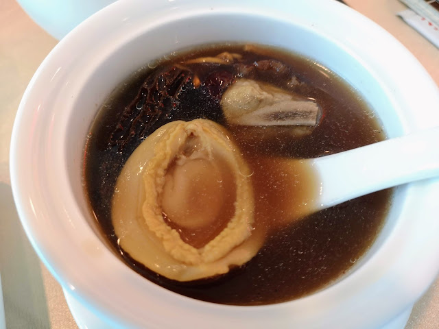 Double-boiled Abalone Soup with Fresh Morel