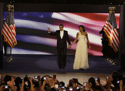 Michelle Obama Sizzles In Jason Wu Gown for Inaugural Balls