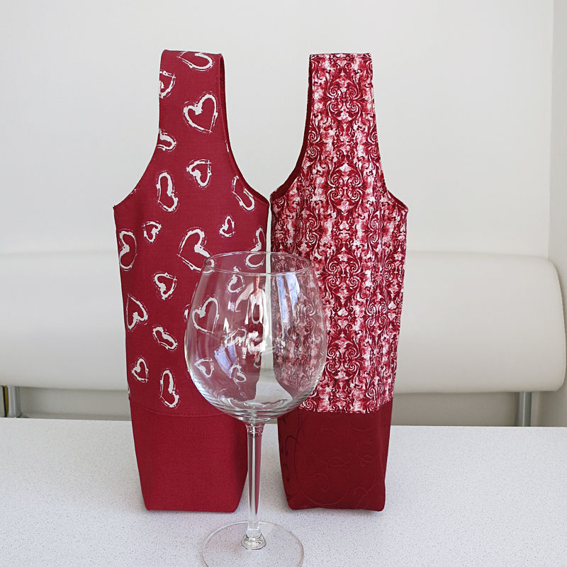 DIY Tutorial and Pattern a Bag for wine.
