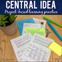 Your middle school students will use menus to practice determining central idea, take a quiz, and then either receive a menu for enrichment or remediation using this set!
