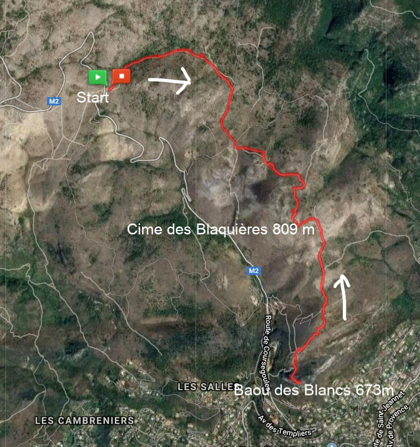 Plan des Noves to Baou des Blancs trail