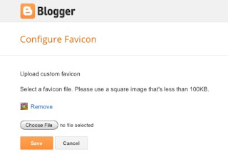 Configure favicon on Blogger