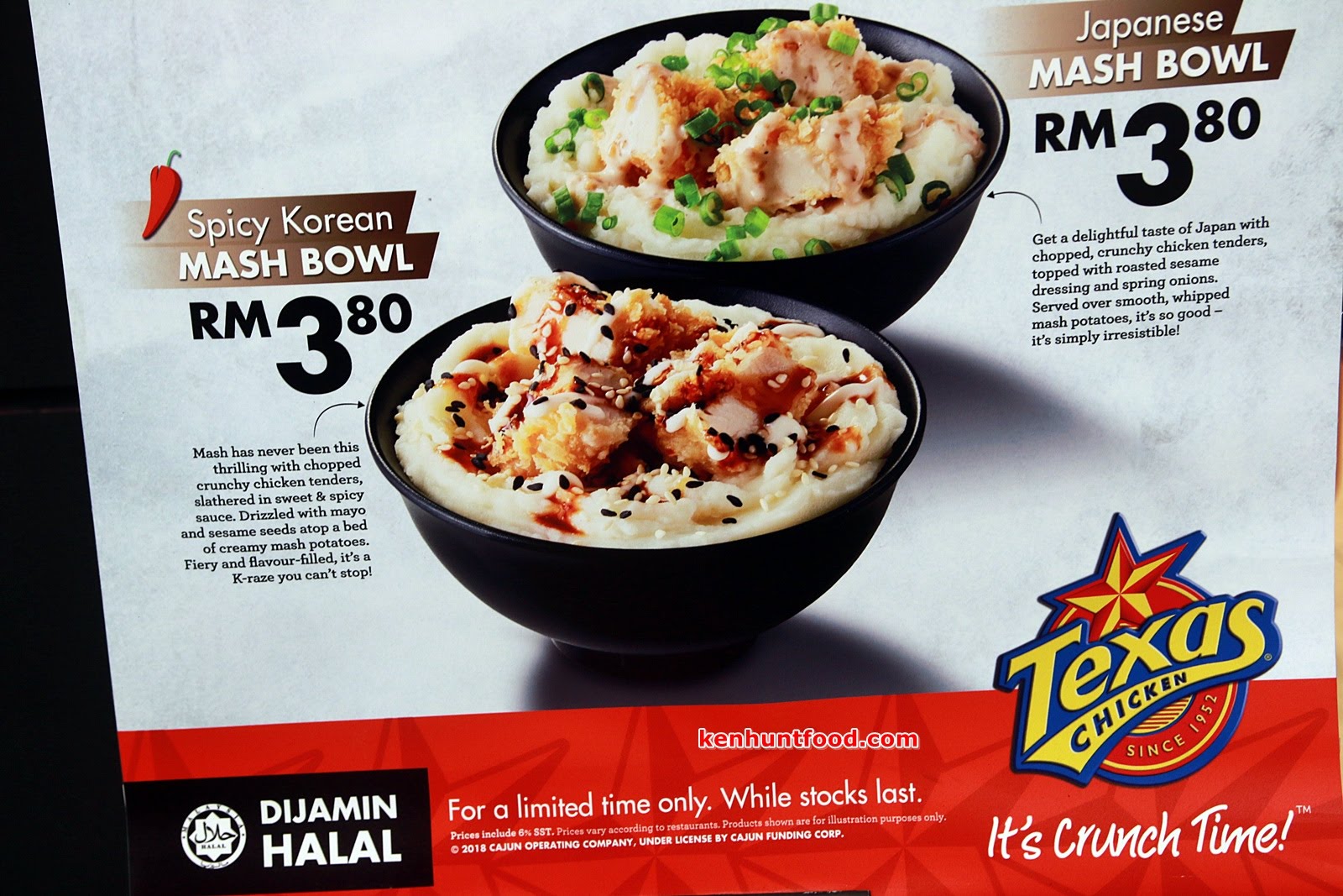 Ken Hunts Food: Texas Chicken Malaysia's New Big Deals 2018