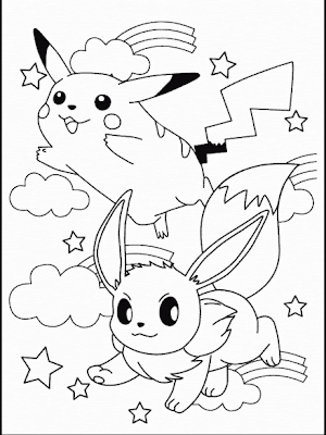 Pokemon Coloring Sheets on Pokemon Coloring Pages Brings You Two Cute Coloring Pictures And A