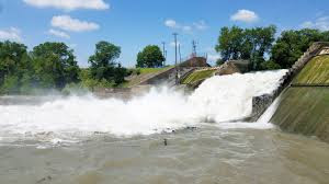 Lake Dunlap spillway dam collapse