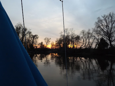 Anchored off Island Creek