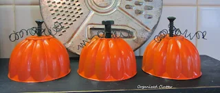 Repurposed Jello Mold Pumpkins www.organizedclutterqueen.blogspot.com