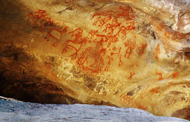 The Rock Shelters and Paintings of Bhimbetka India