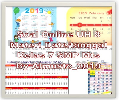 Bahasa Inggris SMP MTs, Soal Tes Online, 2019, 2020