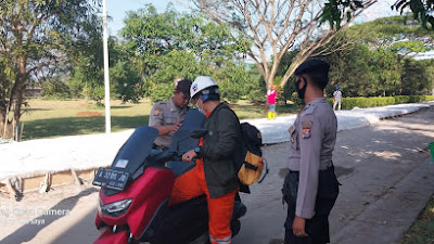 Jamin Keamanan, Personel Ditpamobvit Polda Banten Berikan Pengamanan di Obvit PLTU Banten 2 Labuan